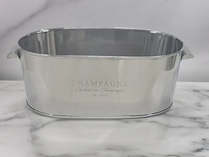 201C Oval Stainless Bucket Logo 35X58X21