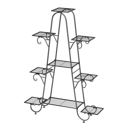 9 Tier Metal Plant Stand Garden Flower Pots Holder Display Rack