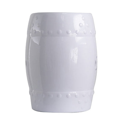 White Ceramic Stool