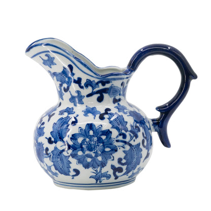 Ming Luxe Decorative Jug 20Cm Intricately Designed Asian Theme
