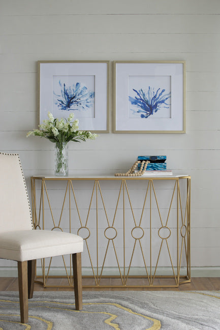 Set Of 2 Blue Coral Framed Prints. Add A Coastal Feel