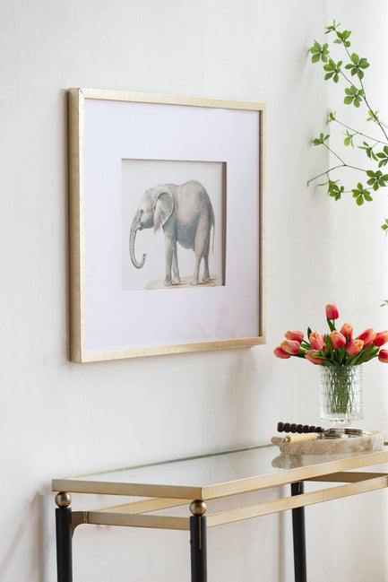 Set Of 2 Elephant Framed Prints. Adult Elephant Framed Prints. Quality Frames. Ready To Hang.