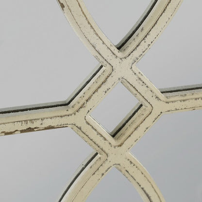 Set Of 2 Shabby Chic Carved Wall Mirrors 60. Set Of 2 Shabby Chic Carved Wall Mirrors Feature A Unique Pattern Of Whitewashed, Carved Wood