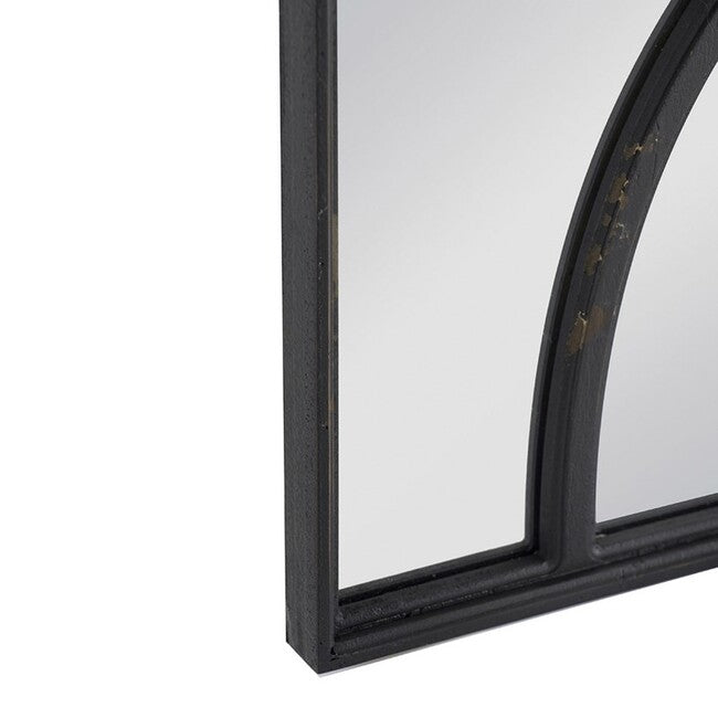 Set Of 2 Black Carved Wall Mirrors . They Can Be Displayed Side By Side Or Separately.