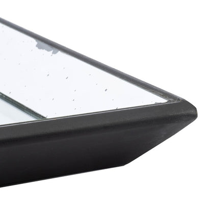 Antique Mirror Rectangular Tray. Reflect Vintage Glamour With This Rectangular Glass Tray With Antiqued Frame