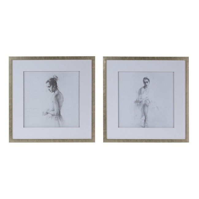 Set Of 2 Ballerina Framed Prints