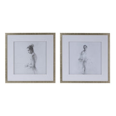 Set Of 2 Ballerina Framed Prints