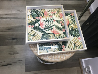 Botanical Square Set Of 2 Trays