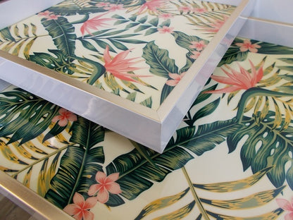 Botanical Square Set Of 2 Trays