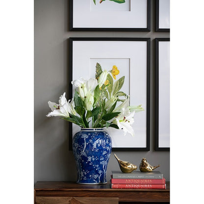 Cherry Blossom Ginger Jar 46Cm. Delicate Cherry Blossom Pattern