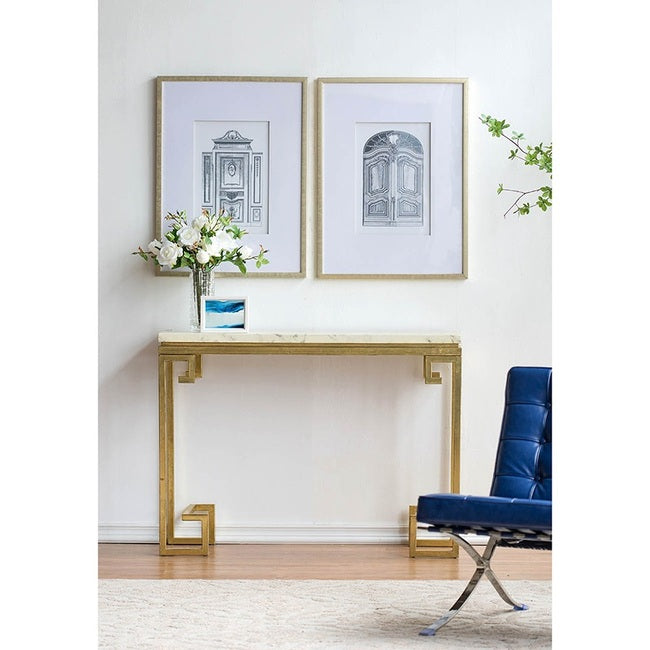 Ornate Doors Fake Pencil Wall Art Set Of 2. Classic Architecture. Intricate Renderings