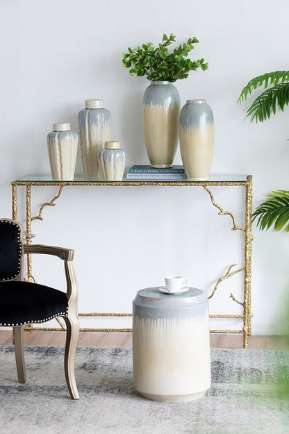 佛罗伦萨反应釉陶瓷凳