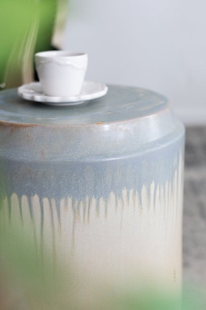 Florence Reactive Glaze Ceramic Stool