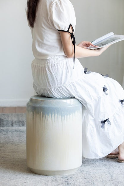 佛罗伦萨反应釉陶瓷凳