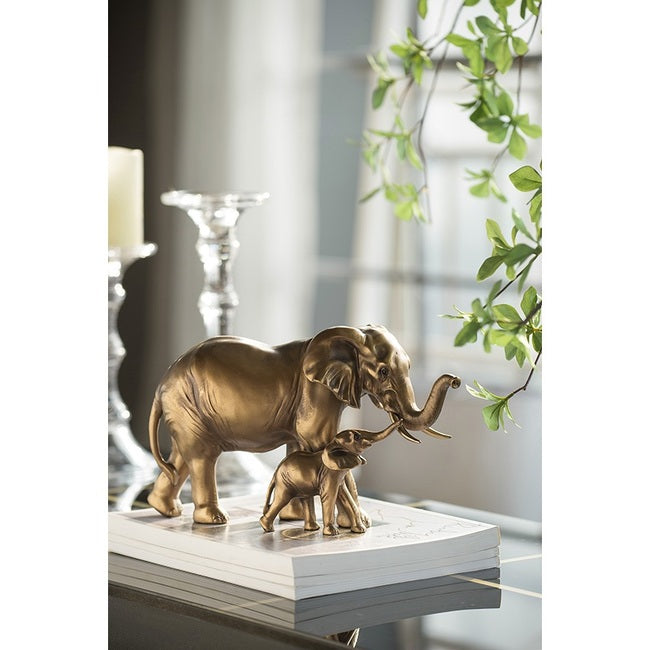 Elephant Mother & Calf Statue