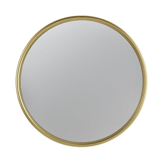 Hannes convex wall mirror with gold frame