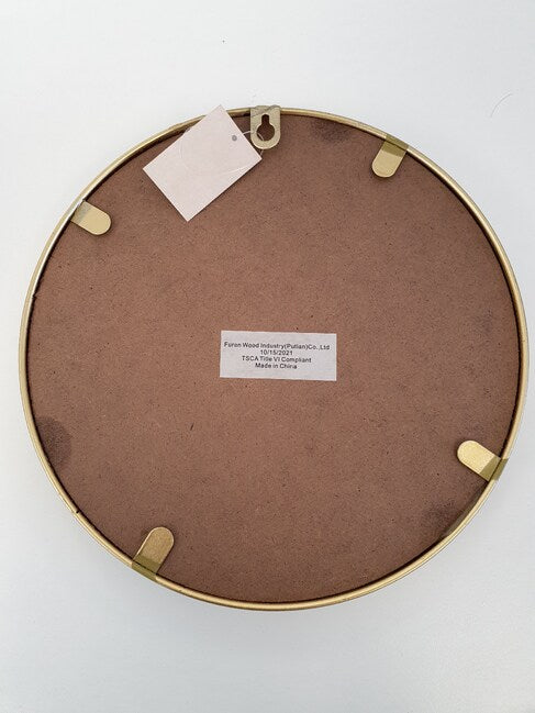 Hannes 金色边框凸面墙镜