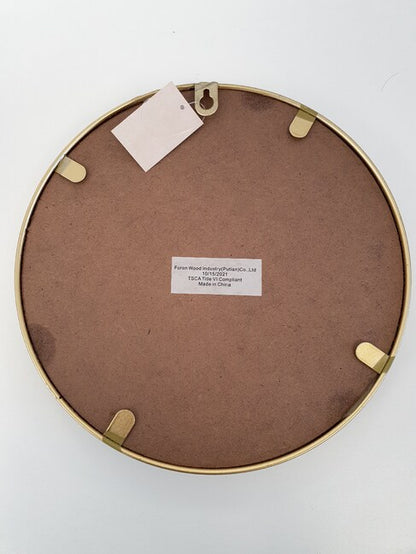 Hannes 金色边框凸面墙镜