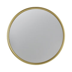 Hannes convex wall mirror with gold frame