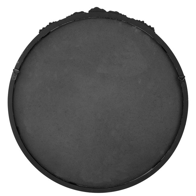 Bingley Rose Black Round Mirror