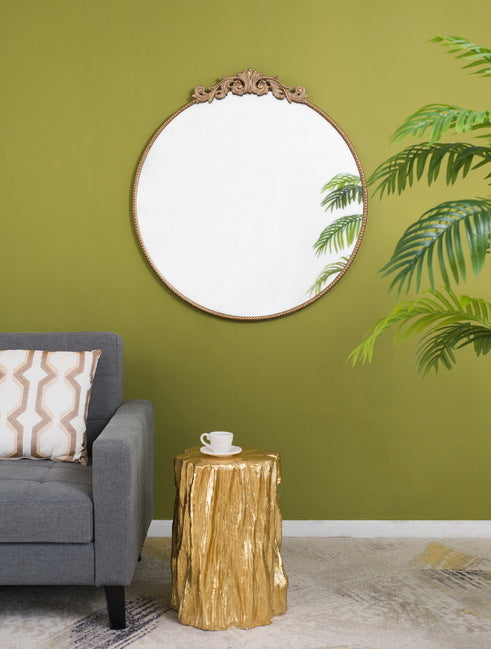 Baroque Gold Round Mirror Large 91. Will Compliment Any Lifestyle For Years To Come