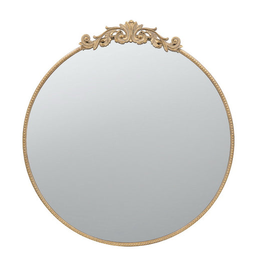 Baroque Gold Round Mirror Large 91. Will Compliment Any Lifestyle For Years To Come