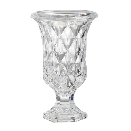 Diamond Pattern Pedestal Vase 24Cmh