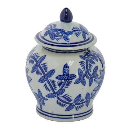 Aline Butterfly Lidded Vase 13.97Cmh