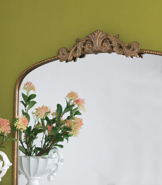 Baroque Gold Mirror 101. Mantle Or Dresser For A Luxurious Look. Baroque Inspired Detailing