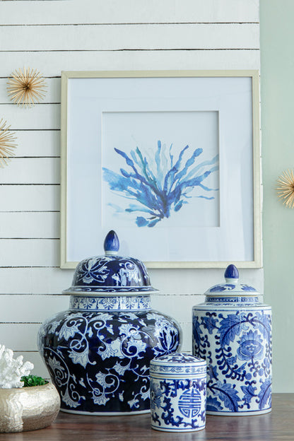 Aline Ginger Jar 35 By 43.18Cms Tall Timeless Grandeur. Used On A Grand Mantle.