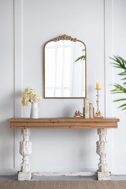 Baroque Tall Gold Wall Mirror.91 Modern Take On Baroque Detailing And Elegant Gold Framing