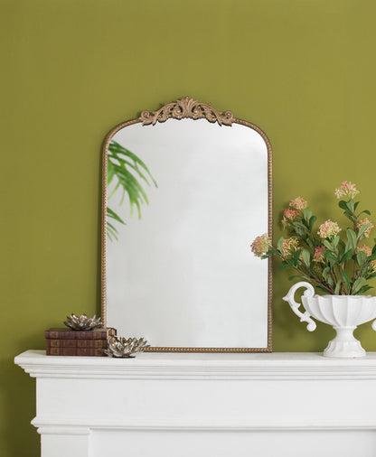Baroque Tall Gold Wall Mirror.91 Modern Take On Baroque Detailing And Elegant Gold Framing