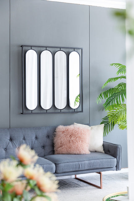 Swivel Black Metal Mirror Different Angles From Mirror Bring A New Dimension To Any Interior