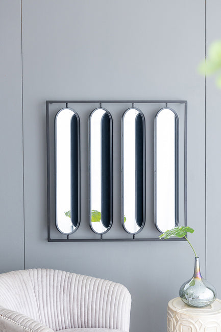 Swivel Black Metal Mirror Different Angles From Mirror Bring A New Dimension To Any Interior