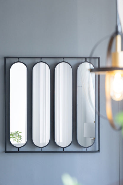 Swivel Black Metal Mirror Different Angles From Mirror Bring A New Dimension To Any Interior