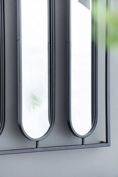 Swivel Black Metal Mirror Different Angles From Mirror Bring A New Dimension To Any Interior