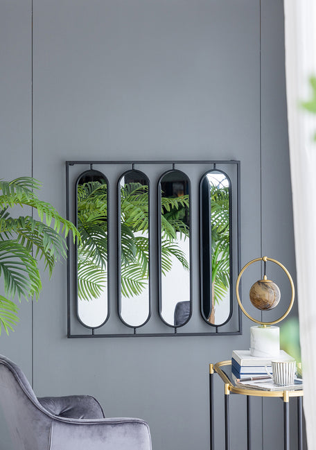 Swivel Black Metal Mirror Different Angles From Mirror Bring A New Dimension To Any Interior