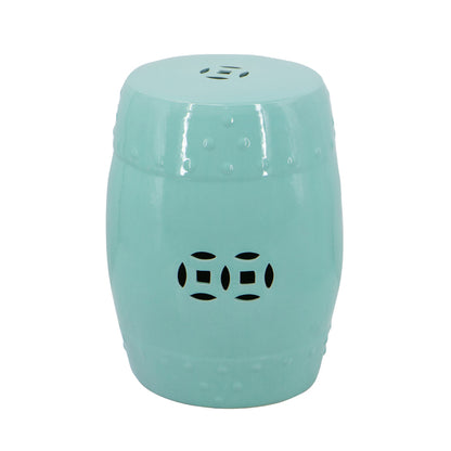Aqua 陶瓷镂空凳子 45Cmh