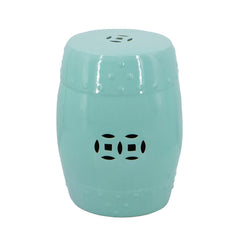 Aqua 陶瓷镂空凳子 45Cmh