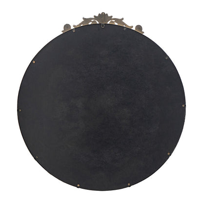 Baroque Black Round Mirror 76