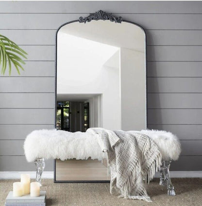 Baroque Tall Black Wall Mirror 168