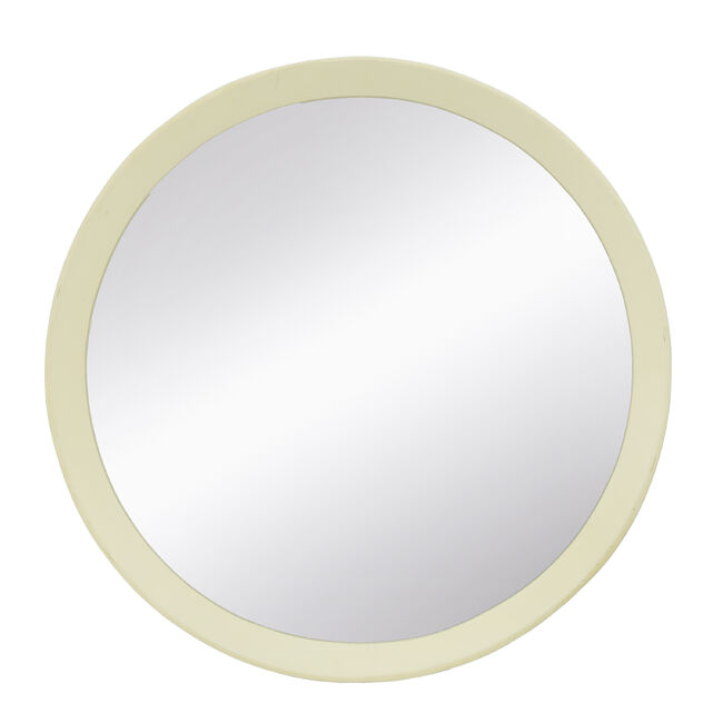 Porthole Mango Cream Wood Wall Mirror