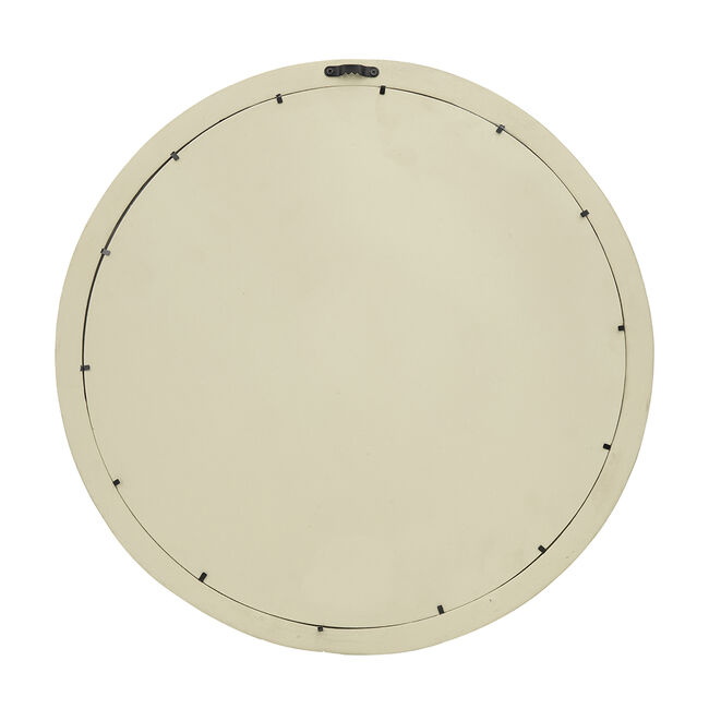 Porthole Mango Cream Wood Wall Mirror