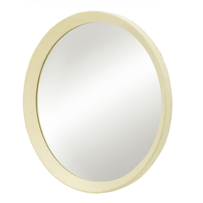 Porthole Mango Cream Wood Wall Mirror