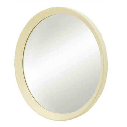 Porthole Mango Cream Wood Wall Mirror