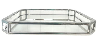 209C - Square Mirror Tray Sloped 40Cm