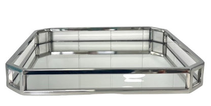 209C - Square Mirror Tray Sloped 40Cm