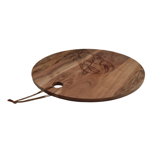 Coastal Lobster Round Acacia Paddle