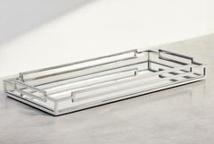 210E Rectangle Cubism Handles Mirror Tray 50X25X5