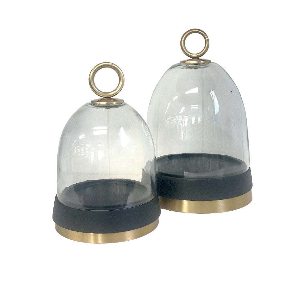 211M - Cake Dome Medium W/Black Base 16X26Cm